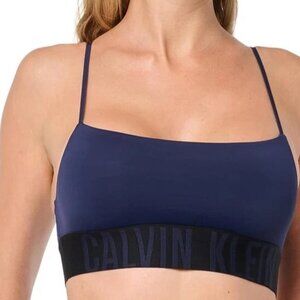 #1171 Calvin Klein Women's Intense Power Micro Unlined Bralette - Blue Shadow